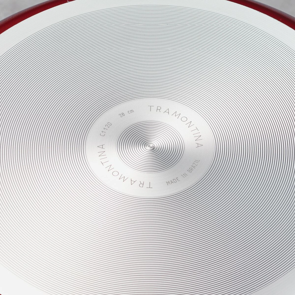 Tramontina Sicilia 11 In Aluminum Nonstick Saute Pan - Raspberry 4 Tramontina Sicilia 11 In Aluminum Nonstick Saute Pan - Raspberry - Image 2