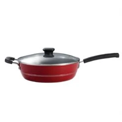 Tramontina Sicilia 4.5 Qt Aluminum Nonstick Covered Chef''s Pan - Raspberry -1 80149037IXM002G