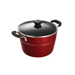Tramontina Sicilia 8 Qt Aluminum Nonstick Covered Stock Pot - Raspberry -1 80149043IXM001G