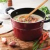 Tramontina Sicilia 8 Qt Aluminum Nonstick Covered Stock Pot - Raspberry