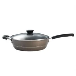 Tramontina Sicilia 4.5 Qt Aluminum Nonstick Covered Chef''s Pan - Hazelnut -1 80149050IXM002G