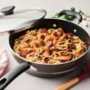 Tramontina Sicilia 4.5 Qt Aluminum Nonstick Covered Chef''s Pan - Hazelnut 2 Tramontina Sicilia 4.5 Qt Aluminum Nonstick Covered Chef''s Pan - Hazelnut -1 80149050PDM001G