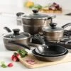 Tramontina Sicilia 8 Pc Aluminum Nonstick Cookware Set - Hazelnut -1 80149057PDM001G