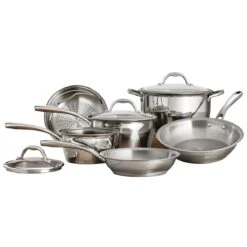 Tramontina 9 Pc Allegra Stainless Steel Cookware Set -1 80154567IXM001G