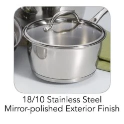 Tramontina 9 Pc Allegra Stainless Steel Cookware Set -1 80154567IXM002G