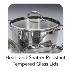 Tramontina 9 Pc Allegra Stainless Steel Cookware Set -1 80154567IXM003G