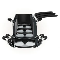 Tramontina Nesting 11 Pc Nonstick Cookware Set - Gray 12 Tramontina Nesting 11 Pc Nonstick Cookware Set - Gray -1 80156043IXM003G