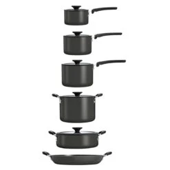 Tramontina Nesting 11 Pc Nonstick Cookware Set - Gray 15 Tramontina Nesting 11 Pc Nonstick Cookware Set - Gray -1 80156043IXM006G