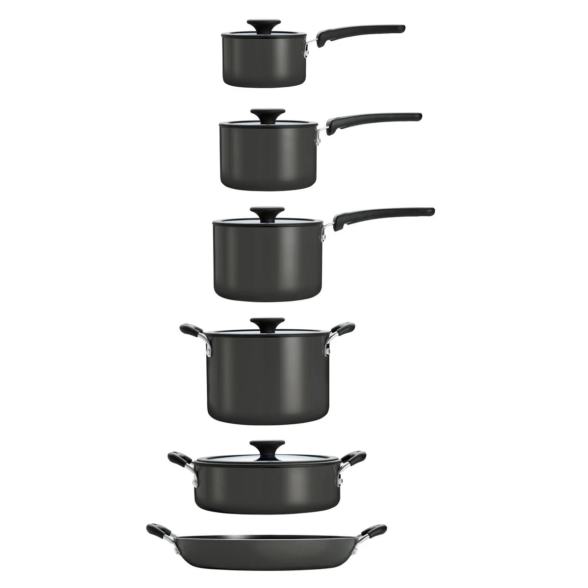 Tramontina Nesting 11 Pc Nonstick Cookware Set - Gray 9 Tramontina Nesting 11 Pc Nonstick Cookware Set - Gray - Image 7