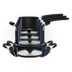 Tramontina Nesting 11 Pc Nonstick Cookware Set - Naval -1 80156067IXM003G