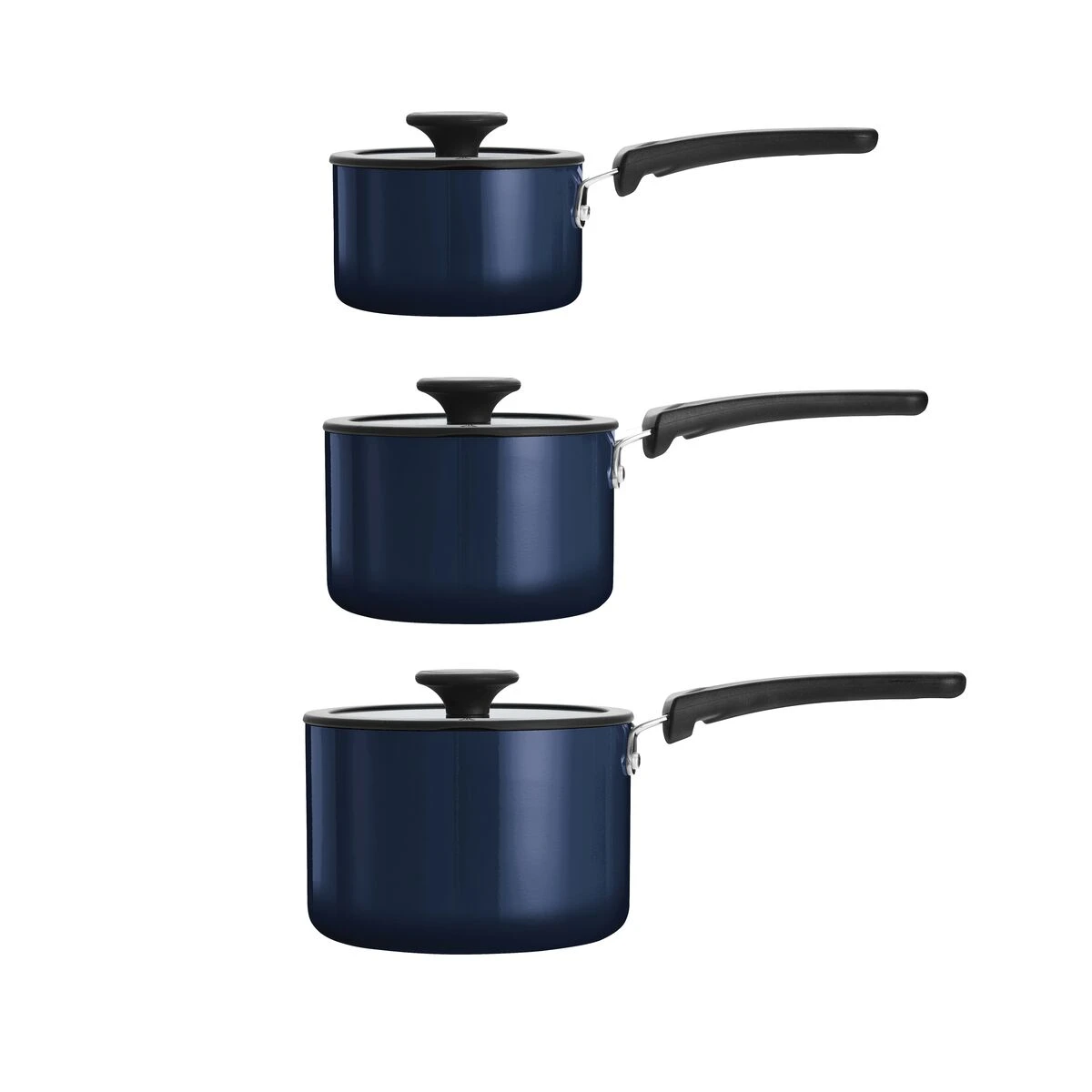 Tramontina Nesting 6 Pc Nonstick Sauce Pan Set - Naval 5 Tramontina Nesting 6 Pc Nonstick Sauce Pan Set - Naval - Image 3