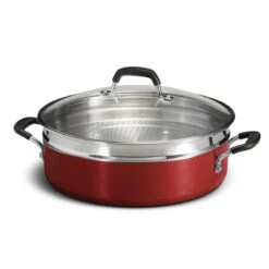Tramontina 5.5 Quart Nonstick Everyday Pan - Metallic Red -1 80156080IXM001G