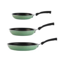 Tramontina 3 Pk Fry Pans - Metallic Sage Green -1 80156103IXM002G