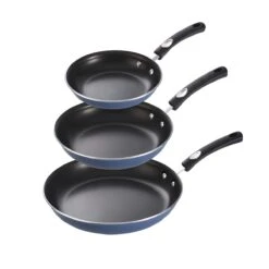 Tramontina 3 Pk Fry Pans - Metallic Medium Blue -1 80156104IXM001G