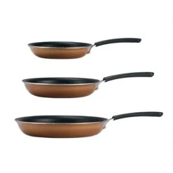 Tramontina 3 Pk Porcelain Enamel Fry Pans - Copper -1 80156108IXM002G