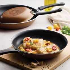 Tramontina 3 Pk Porcelain Enamel Fry Pans - Copper