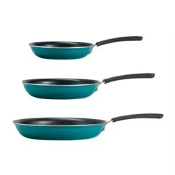 Tramontina 3 Pk Porcelain Enamel Fry Pans - Teal -1 80156110IXM002G