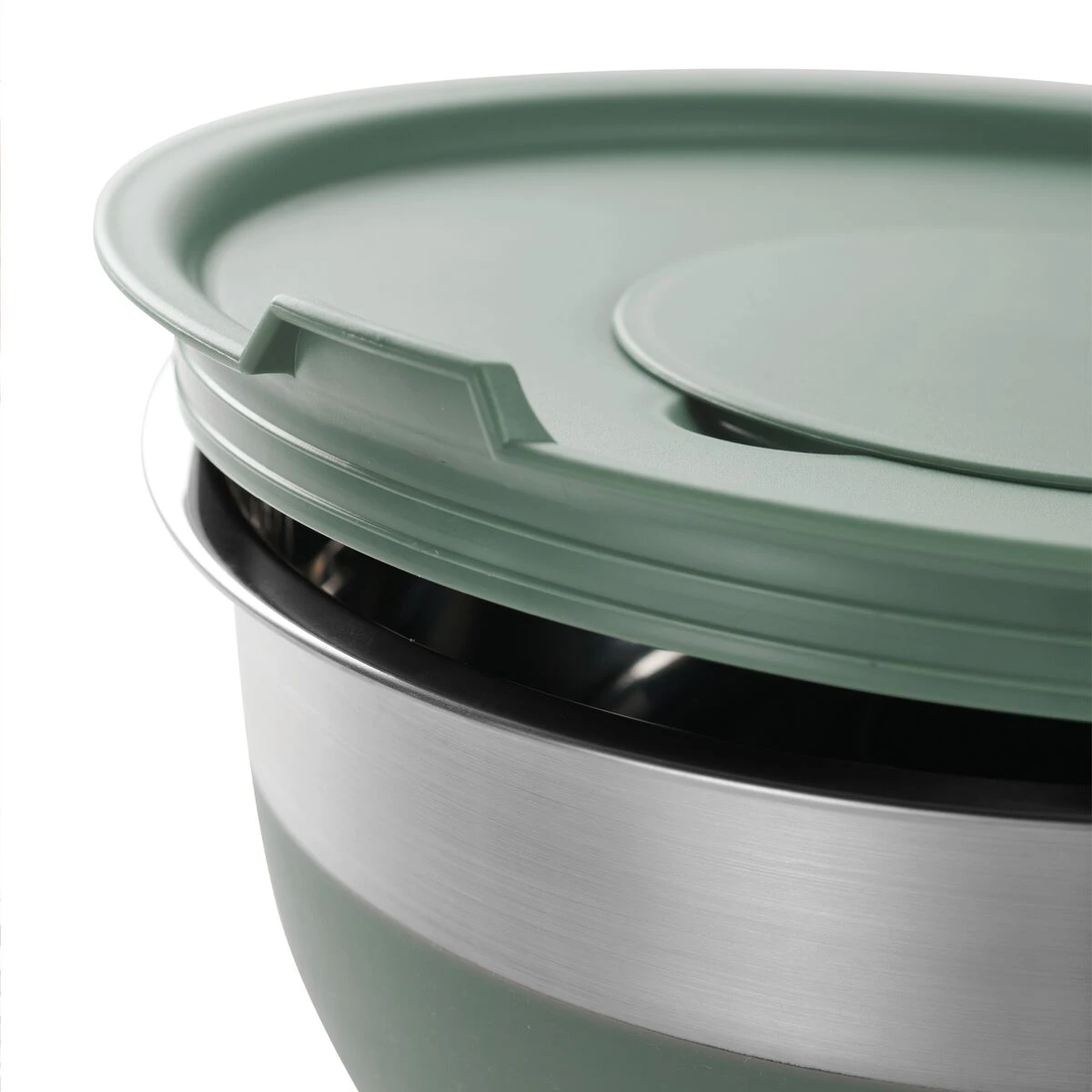 Tramontina 10 Pc Covered Stainless Steel And Silicone Mixing Bowl Set With Grating Tools - Sea Salt Green 4 Tramontina 10 Pc Covered Stainless Steel And Silicone Mixing Bowl Set With Grating Tools - Sea Salt Green - Image 2