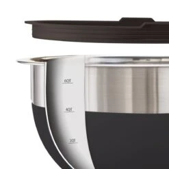 Tramontina 10 Pc Covered Stainless Steel And Silicone Mixing Bowl Set With Grating Tools - Black 15 Tramontina 10 Pc Covered Stainless Steel And Silicone Mixing Bowl Set With Grating Tools - Black -1 80202048IXM006G