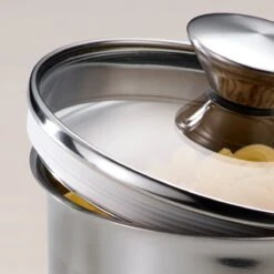 Tramontina 6 Pc Stainless Steel Covered Canister And Scoop Set 10 Tramontina 6 Pc Stainless Steel Covered Canister And Scoop Set -1 80204012IXM003G