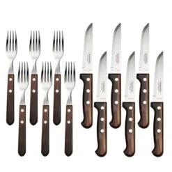 Tramontina Churrasco BBQ 12 Pc Polywood Fork And Steak Knife Set -1 80905023PDM001G