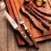 Tramontina Churrasco BBQ 12 Pc Polywood Fork And Steak Knife Set