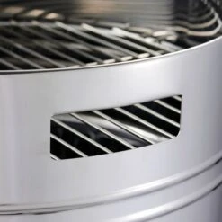 Tramontina 15.5 In Stainless Steel Round BBQ Charcoal Grill With Lid -1 80905033IXM003G